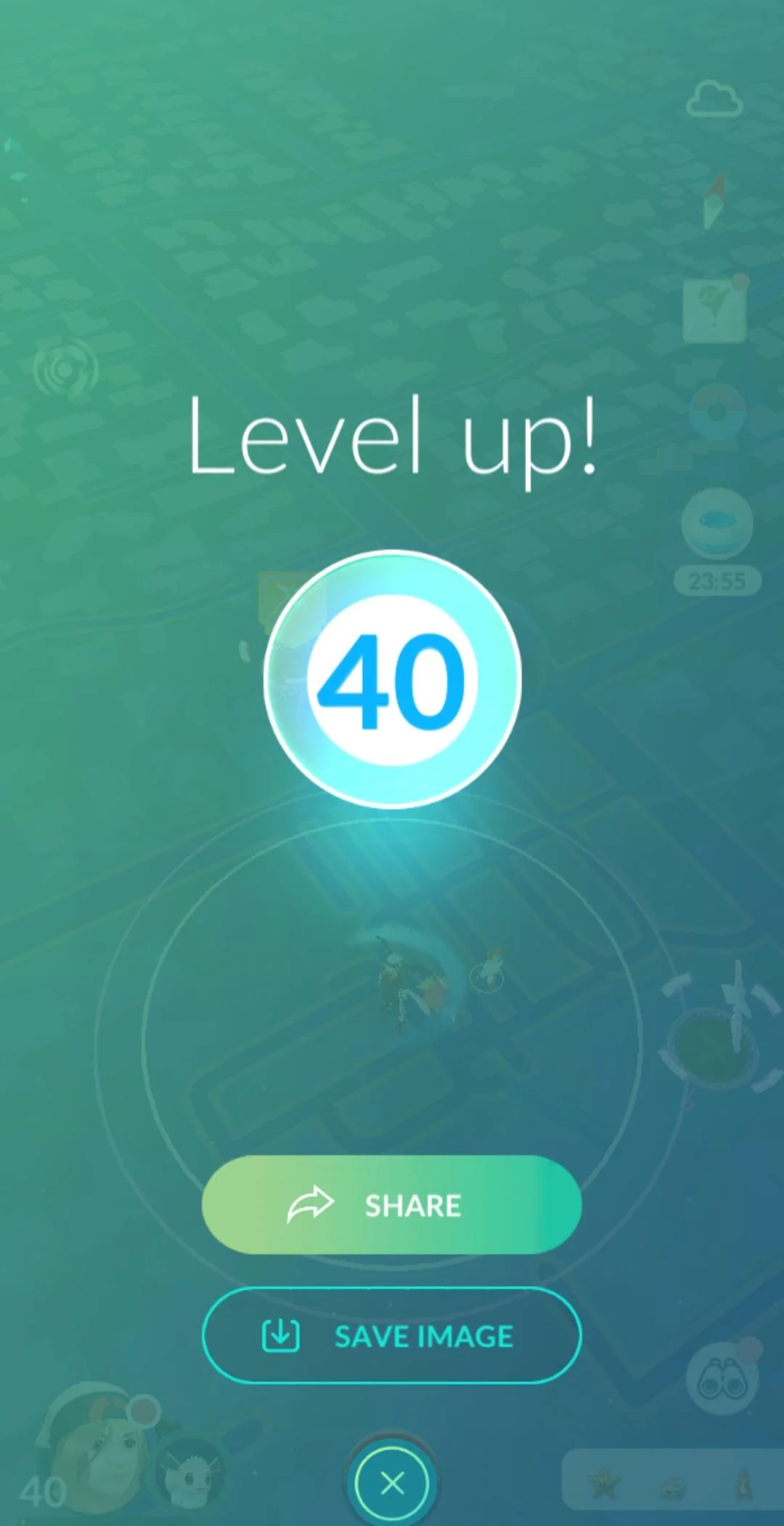 Level 40 account boost completed screenshot